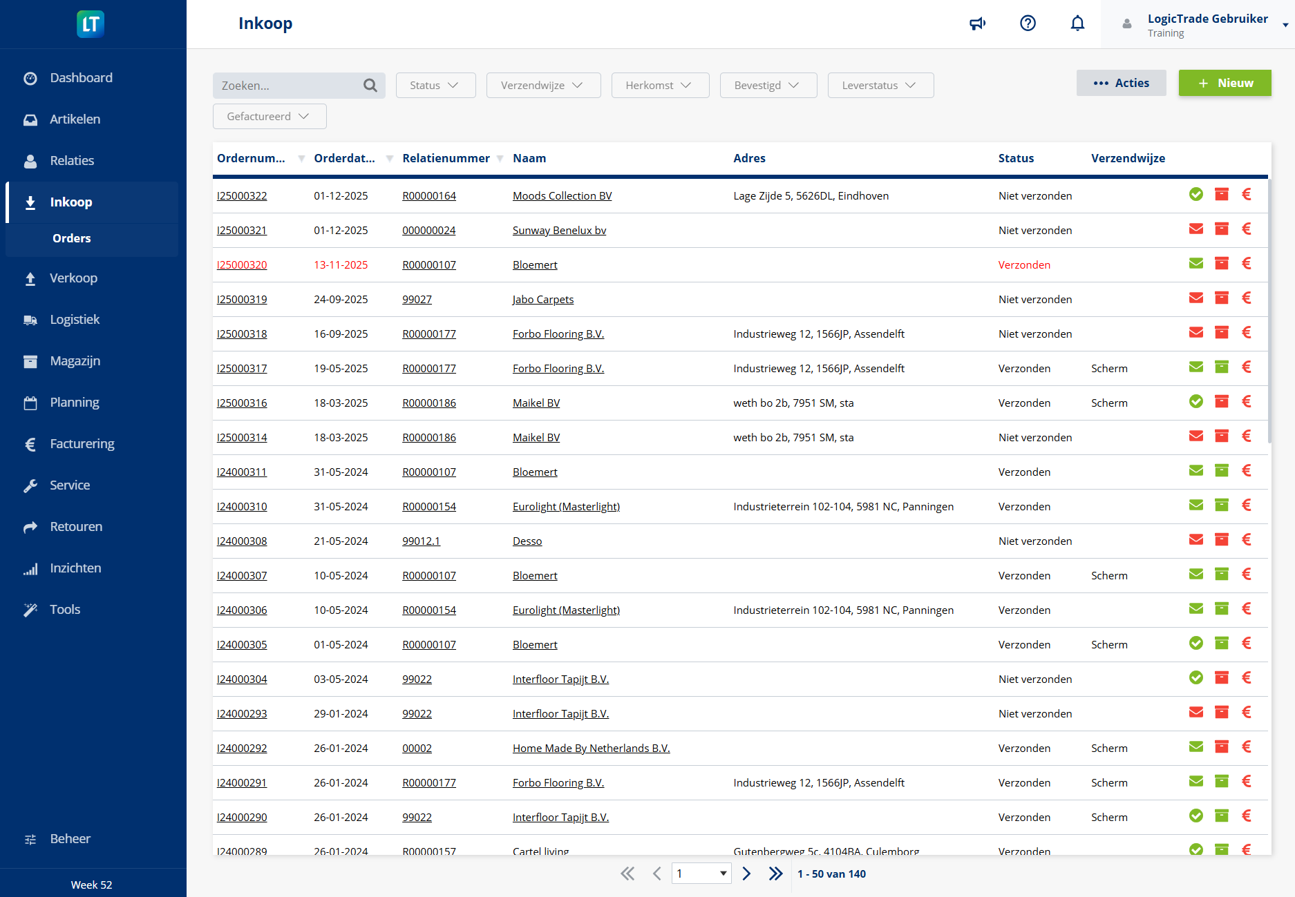 Inkoopbeheer screenshot 1